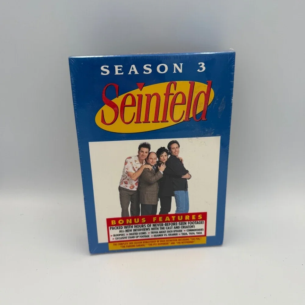 Seinfeld Season 3 DVD Box Set New Sealed 4-Disc Complete Third Season Remastered